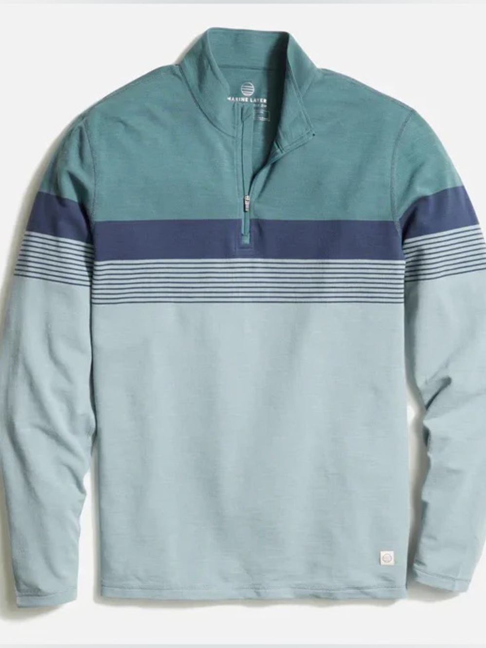 Marine Layer Air Quarter Zip, size Med